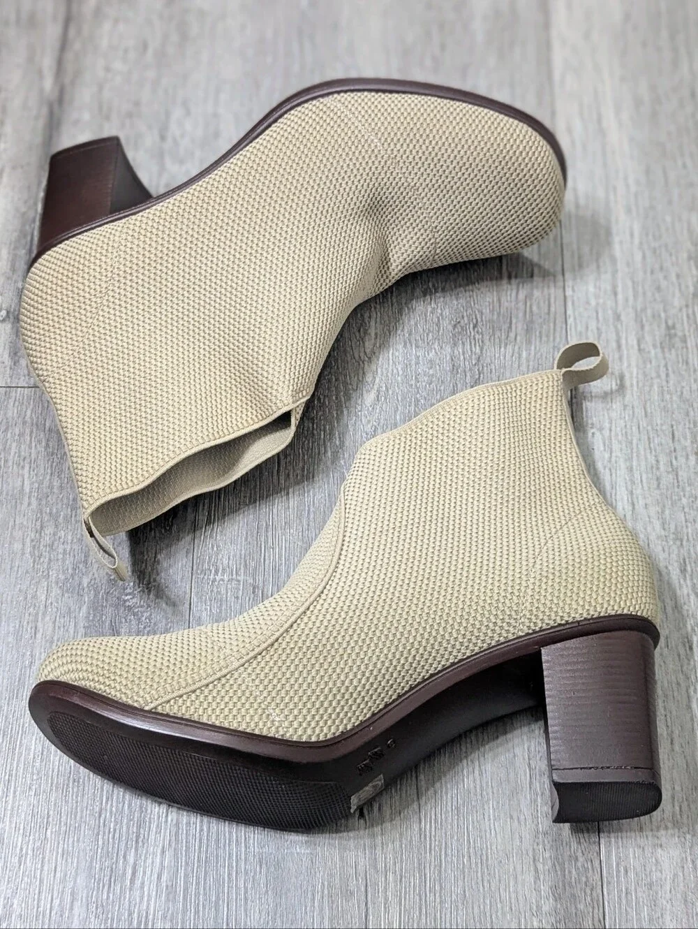 Charleston Shoe Co Beige Ankle Boots NWOT